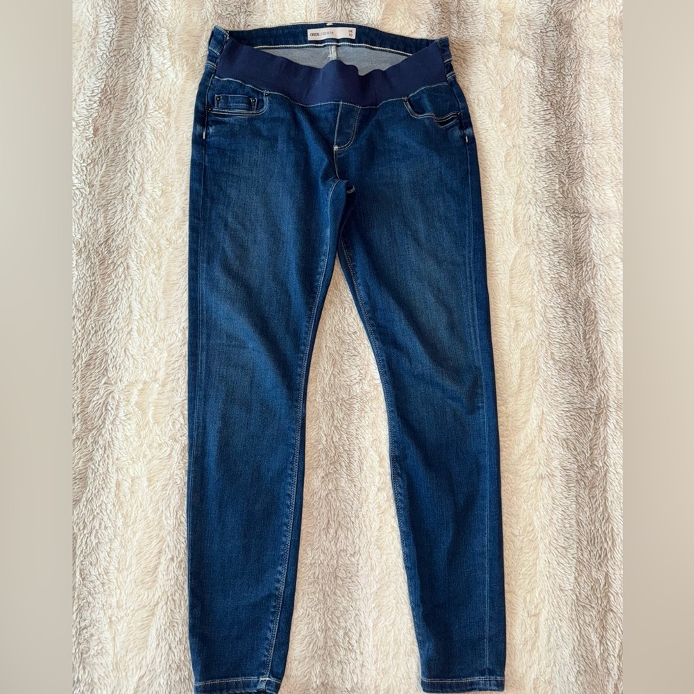 ASOS Maternity Blue Over-Bump Jeans